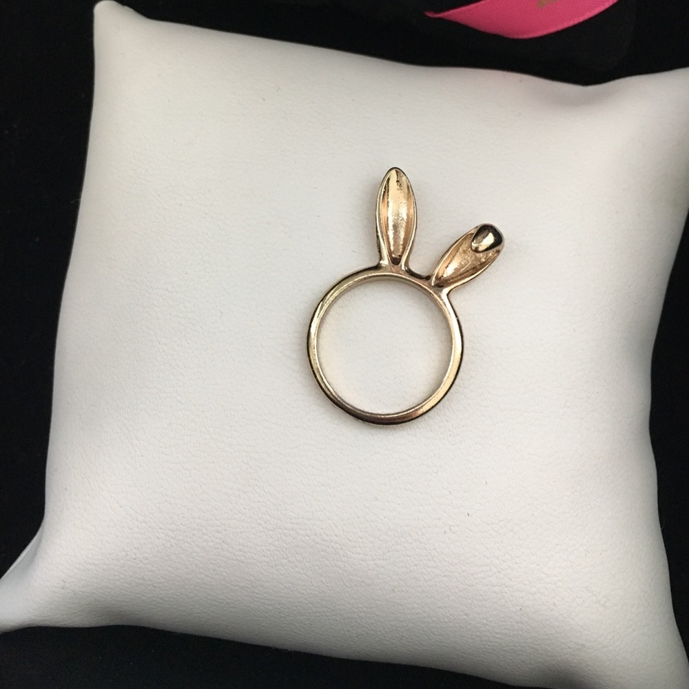 Urban Outfitters gold bunny ears ring